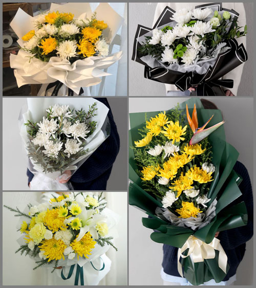江苏常州武进区礼嘉镇白事花束代送